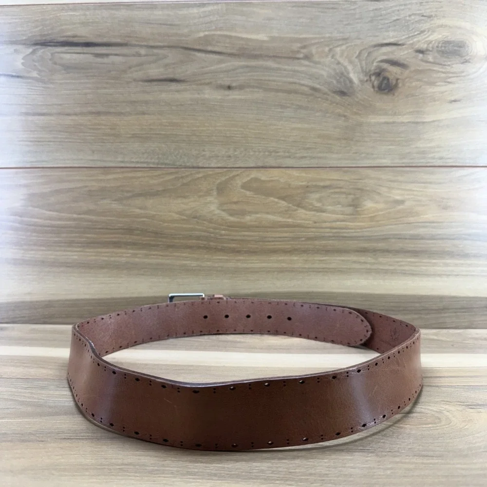 Martin Dingman Mens Belt Size 38/95 Bridle Leather Handmade In The USA Casual